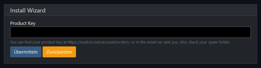 License Activation during Install Wizard